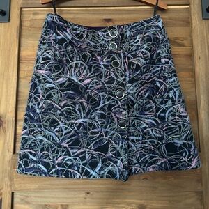 Fabulous steilman skirt size 8 cotton blended purple blue